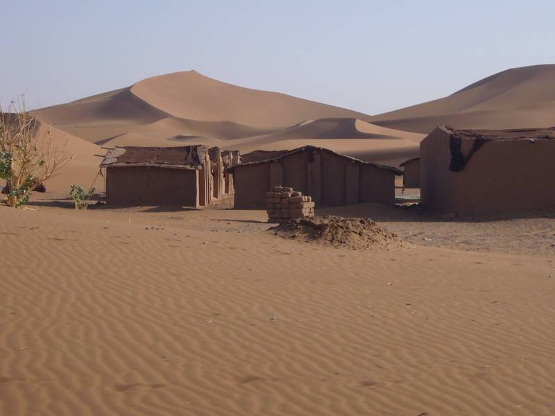Un campamento en el desierto