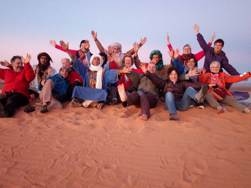 Felicidad en las dunas - Vacaciones en Marruecos