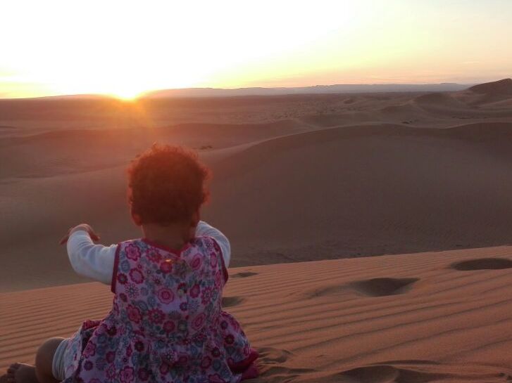 Puesta de sol en el desierto - Fin de Año