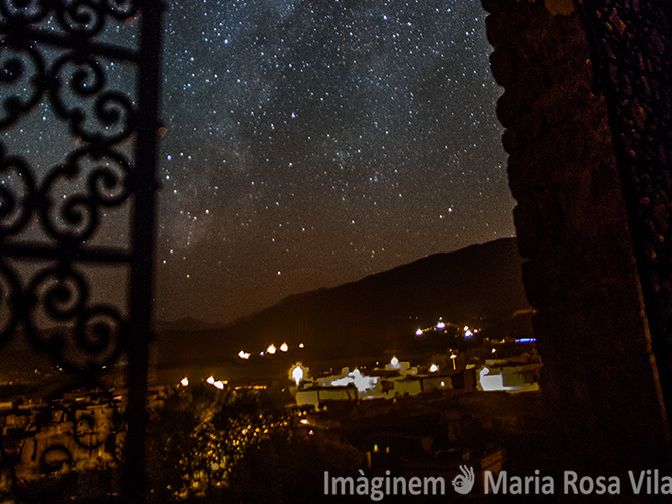 Kasbahs en la noche.