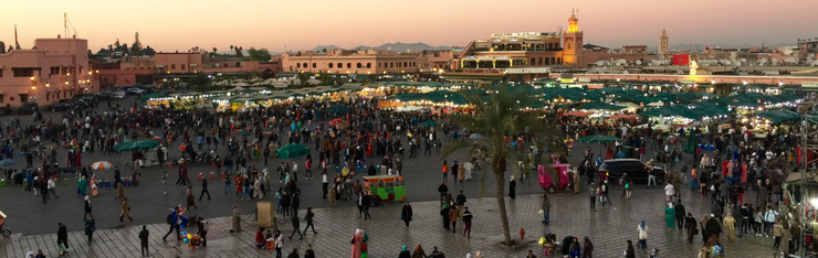 Djmaa el Fna square to Marrakech